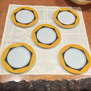 Set of 5 Block Spal Jewels Portugal TOPAZ Salad Desert Plates